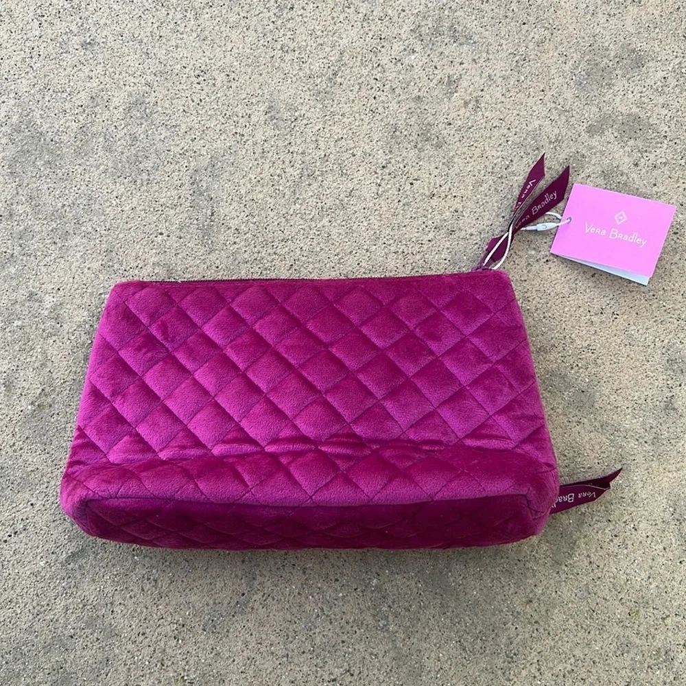 Vera Bradley Majestic Fuschia Compact Makeup Bag New with Tags! - Picture 3 of 6